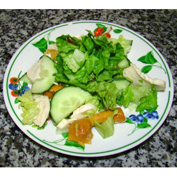Салат из курочки с грибами